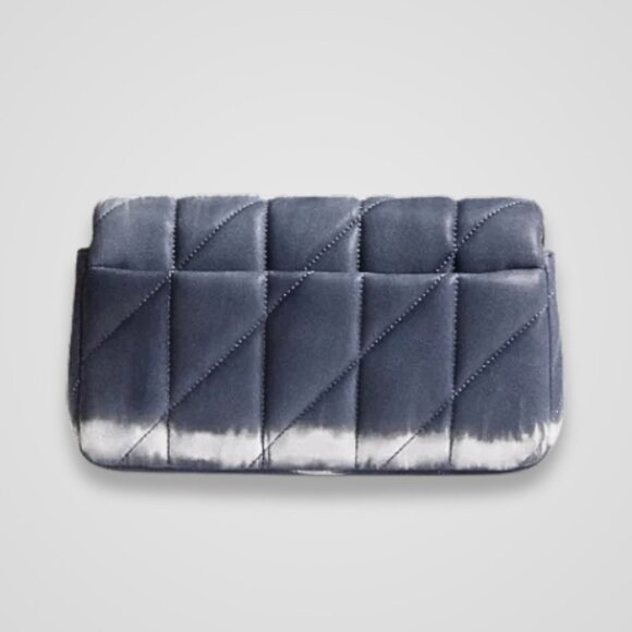 Coach Blue and White Quilted Shoulder Bag - Picture 4 of 14